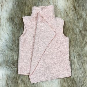 2T Say What? Pink Sleeveless Fleece Vest
